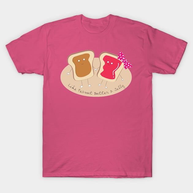 PB&J BFFs T-Shirt by LittleBearArt